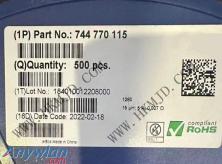 （SMD型） 744770115 功率电感器：WE-PD 15uH 5A DCR=27mOhms